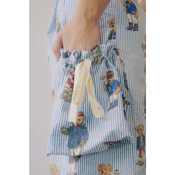 Rework Polo Bear Pouch Pocket Flared Cargo Pants - Picture 4 of 9